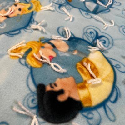 Cinderella -Hand Tied Fleece Blanket