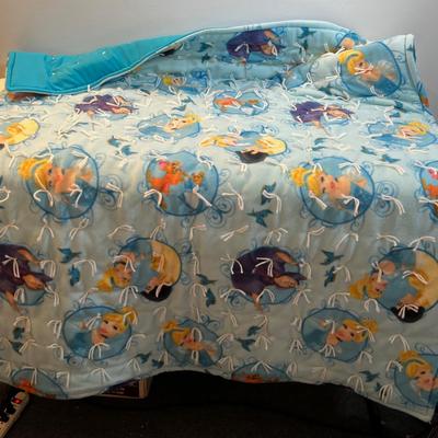 Cinderella -Hand Tied Fleece Blanket