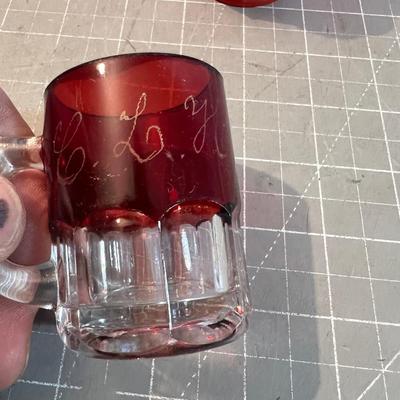 Large Lot of Lovely RED Glass Vases, Crackle, Cranberry, Ruby Red, Viking, Flash Glass