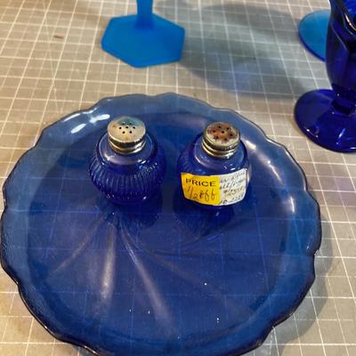 Mixed Lot of BLUE Glass, Various styles and makers 