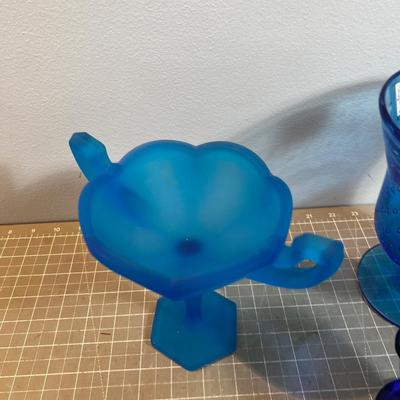 Mixed Lot of BLUE Glass, Various styles and makers 