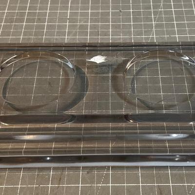 Old Glass Ink & Pen Holder- Early 1900's