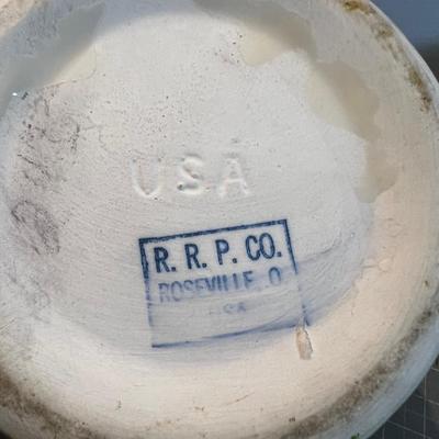 2 Ceramic Pitchers - Blue Bird and White / Yellow 