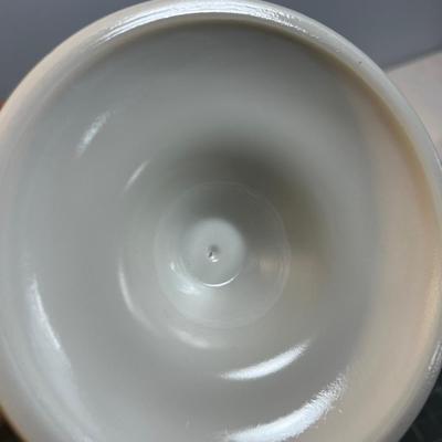 3 pieces of Pottery, Cornucopia and 2 vases. 