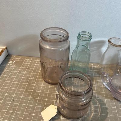 Mostly Purple Glass, older, 8 pieces