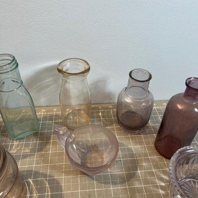 Mostly Purple Glass, older, 8 pieces