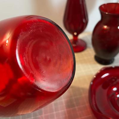 The Fabulous RED Glass Lot 