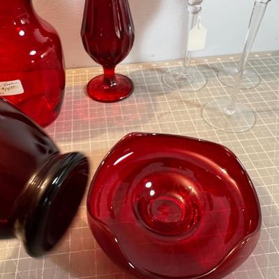 The Fabulous RED Glass Lot 