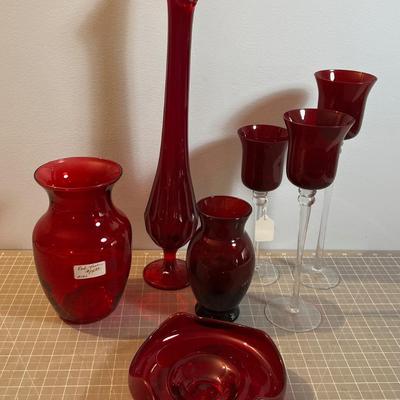 The Fabulous RED Glass Lot 
