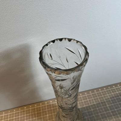 Singel Antique Vase Lead Crystal 