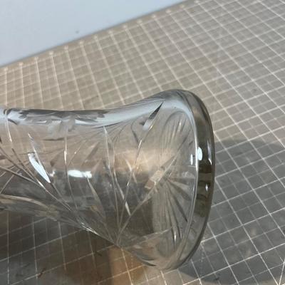 Singel Antique Vase Lead Crystal 