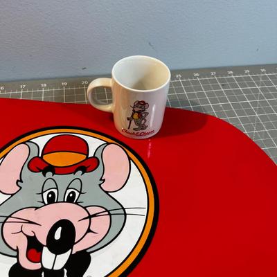 Chuck E Cheese Place Mat and Cup