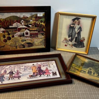 Prints Framed. Some Old Some Newer