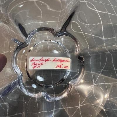 Some Purple Scalloped Bowls Pair