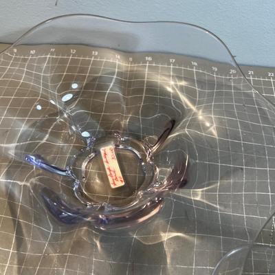 Some Purple Scalloped Bowls Pair