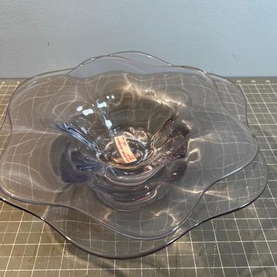 Some Purple Scalloped Bowls Pair