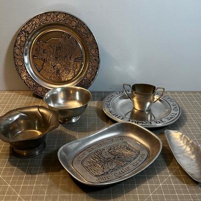 Pewter Mixed Lot 7 Pieces. 