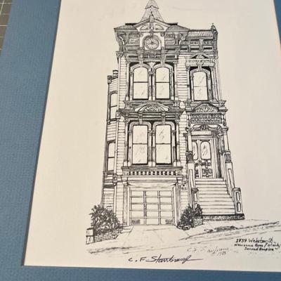 3 Etching Prints of San Francisco