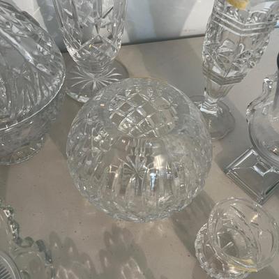 Huge Lot of Cut Glass Crystal, Quality Level