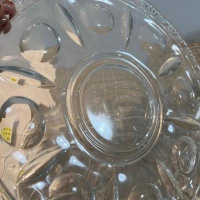 Large Lot Of LARGE Glass Serving Bowls, Fancy 
