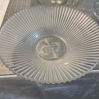Large Lot Of LARGE Glass Serving Bowls, Fancy 