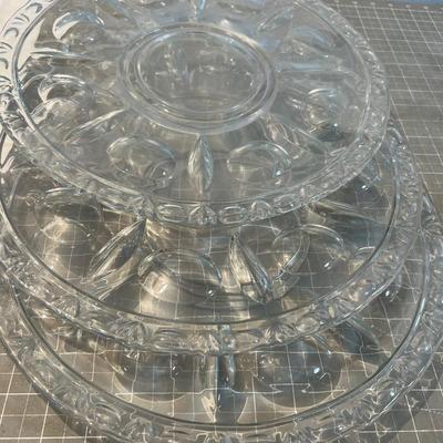 Large Lot Of LARGE Glass Serving Bowls, Fancy 