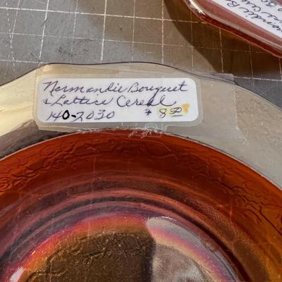 Marigold Opalescent Latice, Mixed Pattern Lot