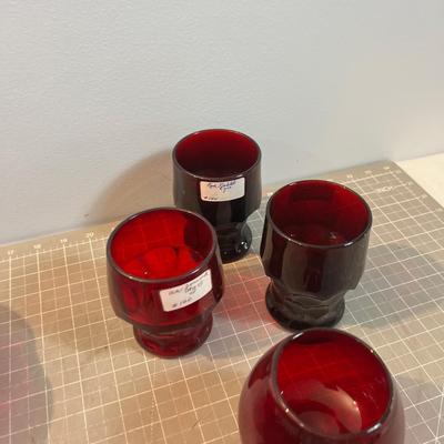 Vintage Mixed Lot of Ruby Red, Duncan Miller & Anchor Hocking