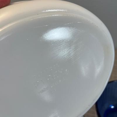 PYREX - 7 pc.  Mixed Lot; Red, Yellow, Snow Flake, Daisy Green Flower, Black Butter 