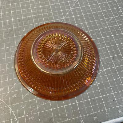 JEANETTE Glass Starburst Marigold Color Bowl, Glass (6) 