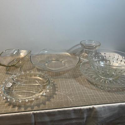 More Clear Serving Ware - Platters and Such! 