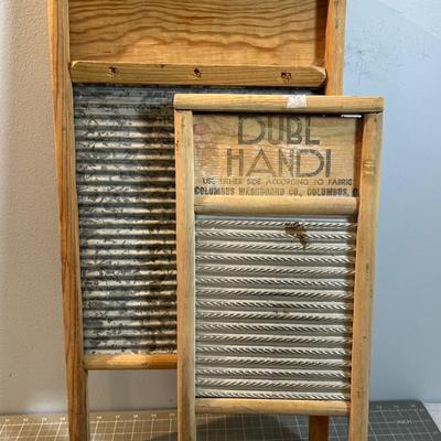 2 Wash Boards Authentic