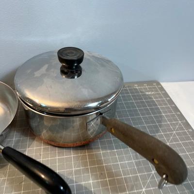 Pieces if Revereware and another