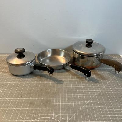 Pieces if Revereware and another