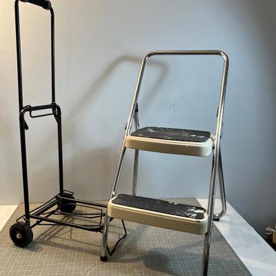 2 Step and a Luggage Cart