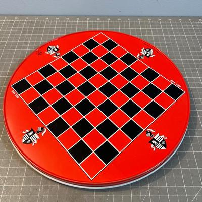 Chinese Checkers Tin with Marbles 