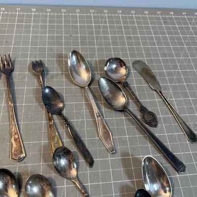 Collection of Silver Plated Utensils - Not Matching