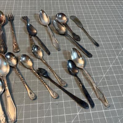 Collection of Silver Plated Utensils - Not Matching