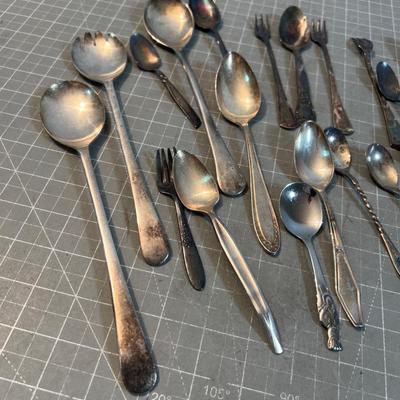 Collection of Silver Plated Utensils - Not Matching