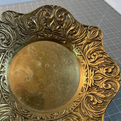 Brass Dish and a Match Safe