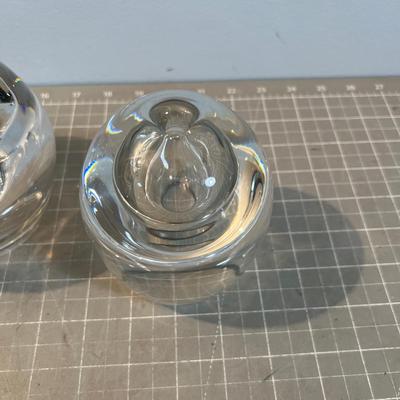 2 HEAVY Crystal Oil Lamp Candles, GUESS??