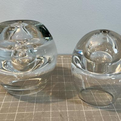 2 HEAVY Crystal Oil Lamp Candles, GUESS??