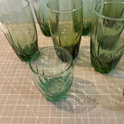 Gorgeous Green  Tumblers from the 80's maybe