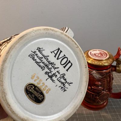 5 Avon Beer Stein Mugs COLLECTIBLE