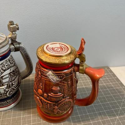 5 Avon Beer Stein Mugs COLLECTIBLE
