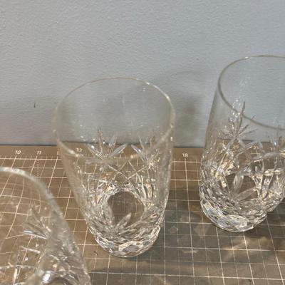 LEXON Marked Crystal Tumblers 
