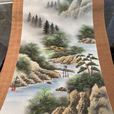 Silk Painting Scroll 