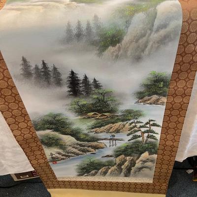 Silk Painting Scroll 