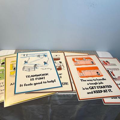 Positive Attitude Posters (7) Dated 1975 