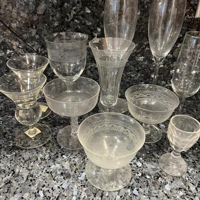 Mixed Lot of Stem Ware 11 Pieces